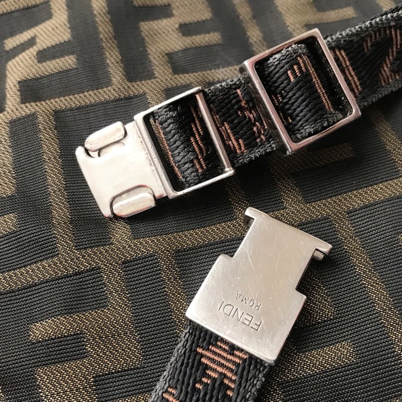 Fendi Zucca Print Convertible Crossbody Fanny Pack Shoulder Bag - Picture 13 of 16